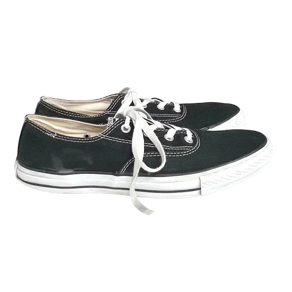 Converse All Star Black & White Canvas Low-Top CVO Ox Unisex Sneakers Size 11